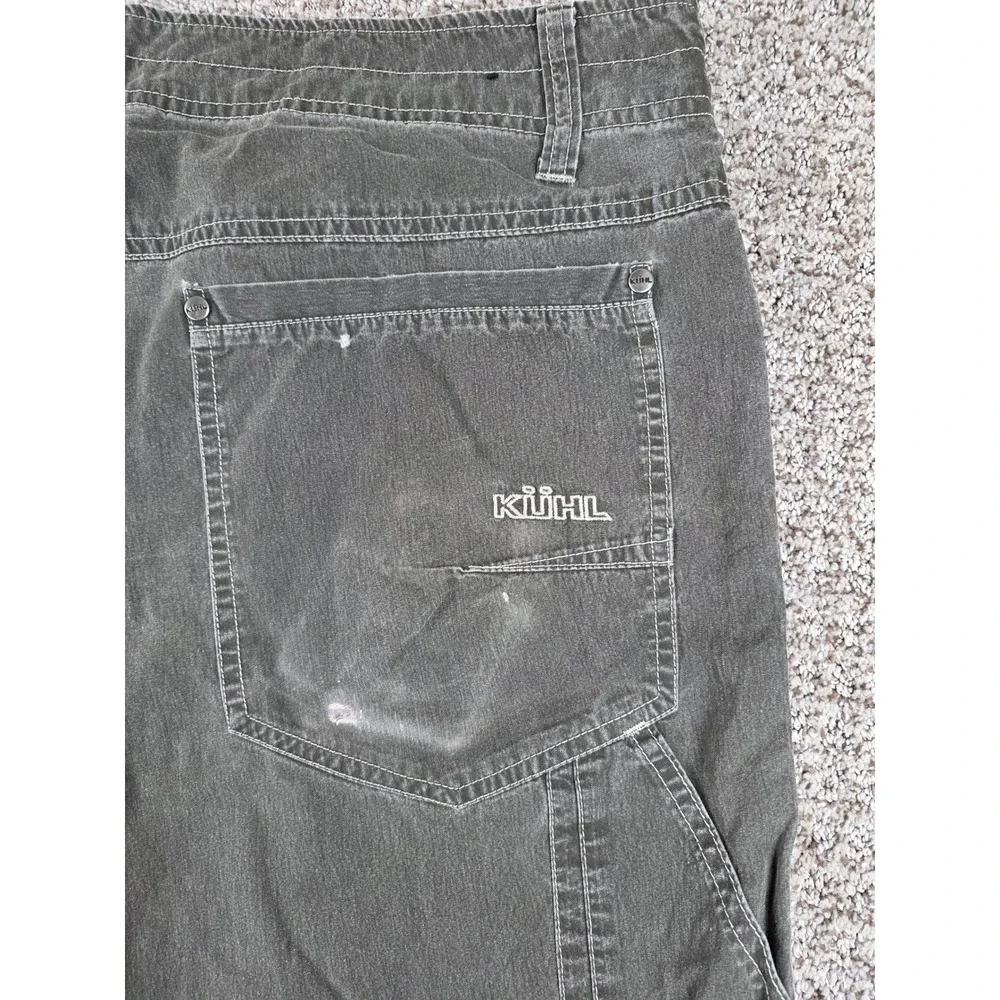 KUHL Mens Revolvr Pants Utility Hiking Work Outdoor Casual Size 40x32 Distressed